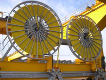 Main power supply for a Overhead Crane crab [Shipbuilding/sheet handling]